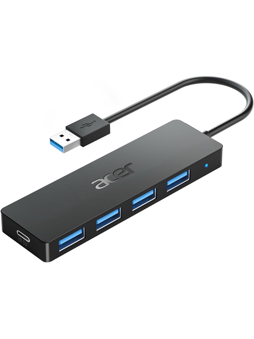 Acer USB Hub 4 Ports, Multiple USB 3.0 Hub, USBA Splitter for Laptop 0.7FT
Type